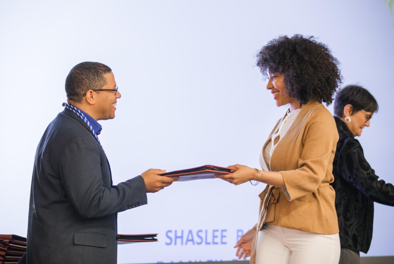 Student Receiving degree