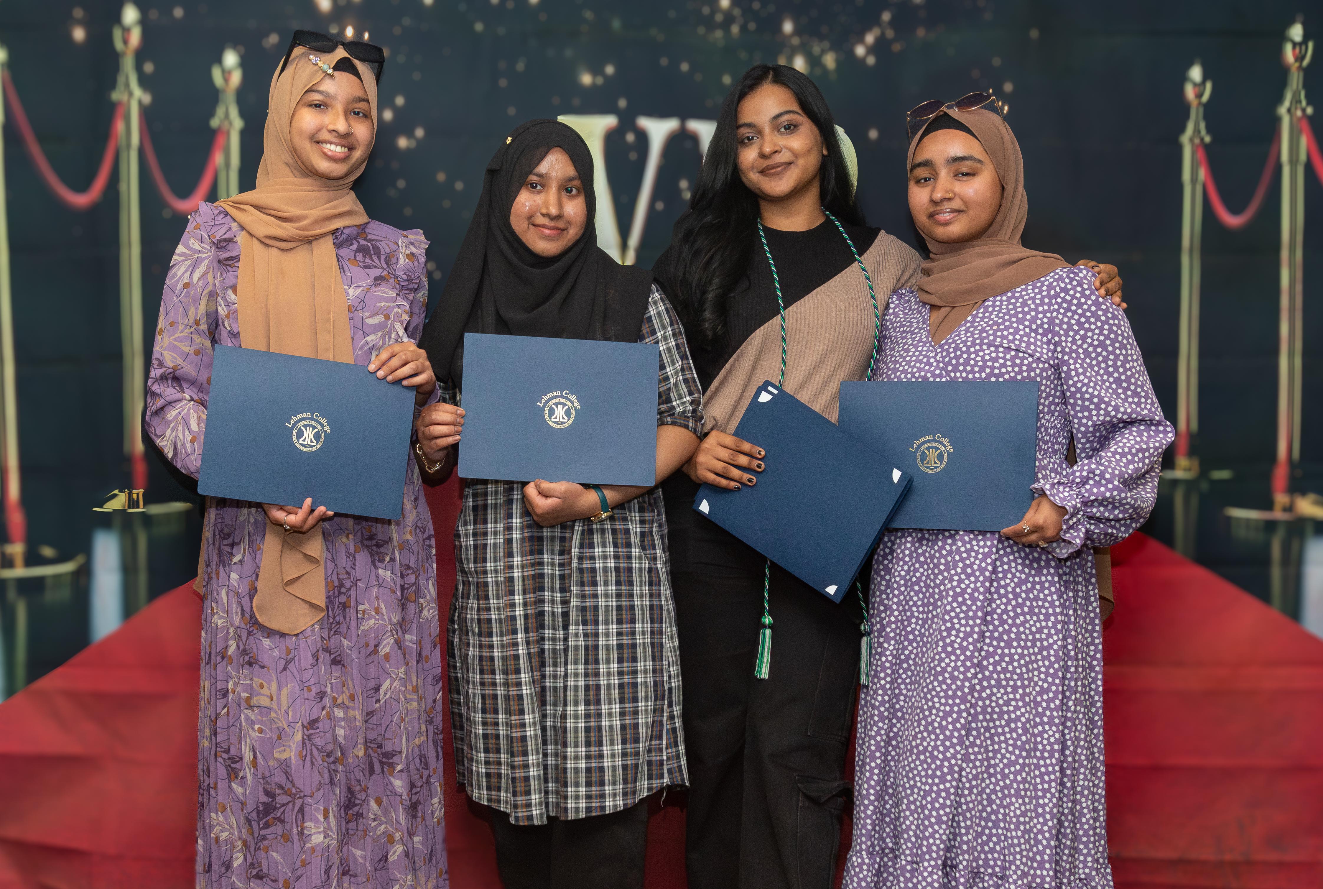 Lehman Students receiving Advanced Certifcation