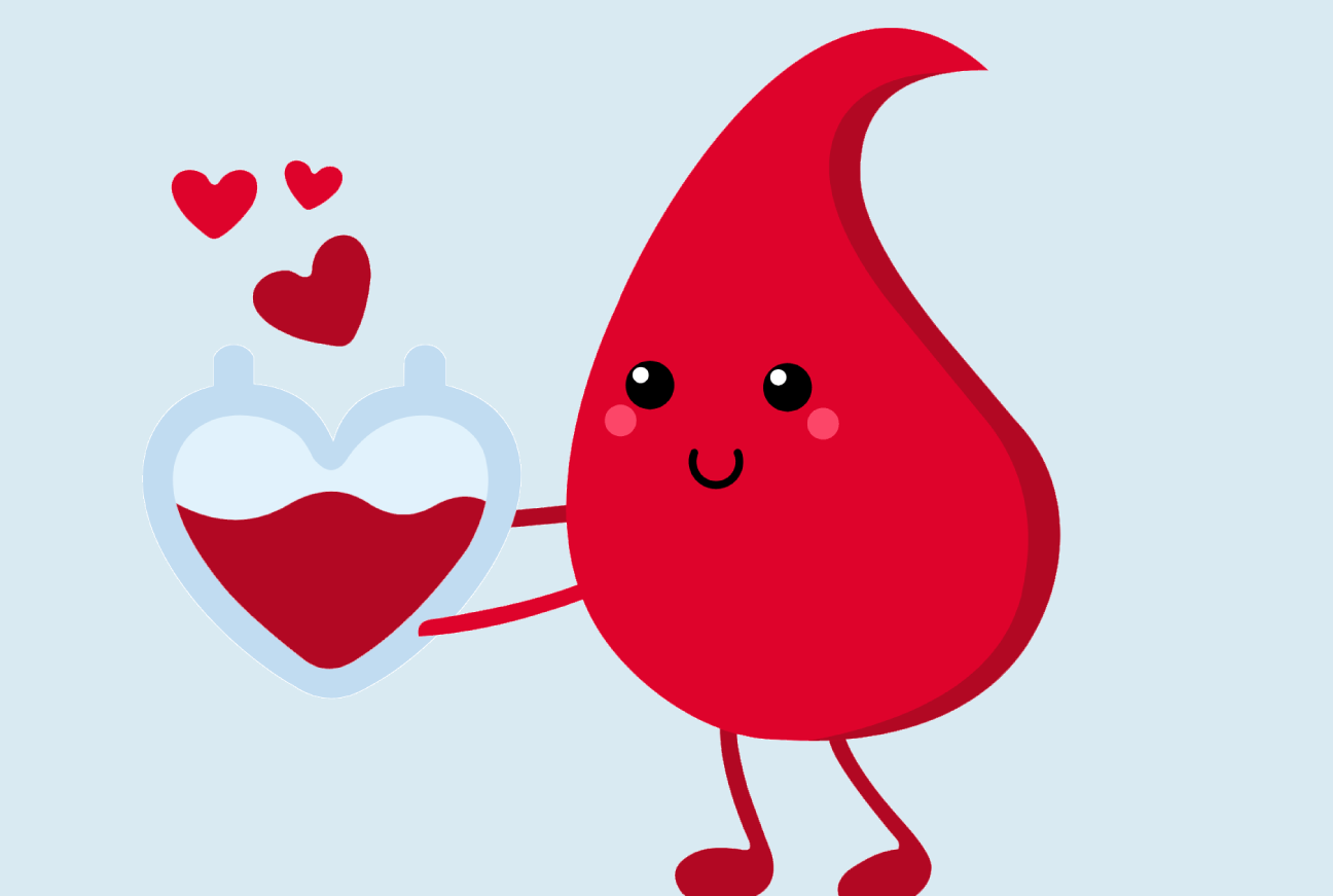 Photo of graphic for blood drive