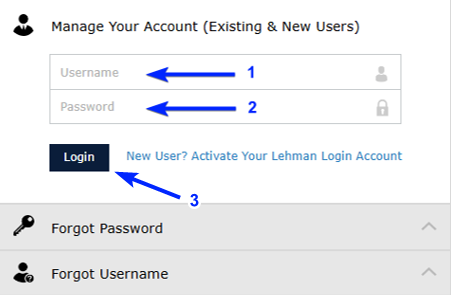 How to Add a Secondary Email Address to Your Lehman Login Account - Step 2
