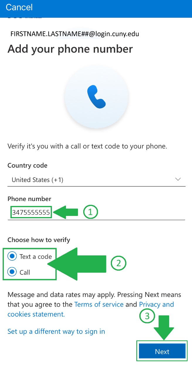 Add New Student Email to Outlook App on iPhone Step 8