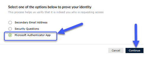 Resetting Your Lehman Login Password Using Microsoft Authenticator App - Step 3