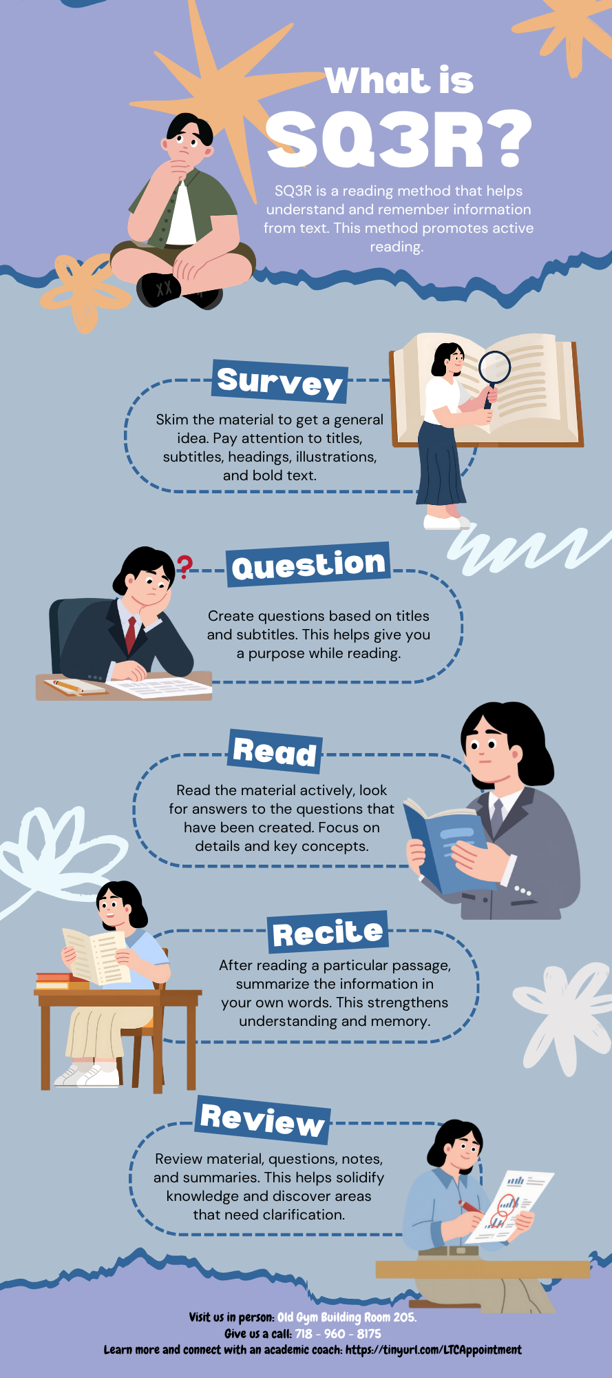 student reading
