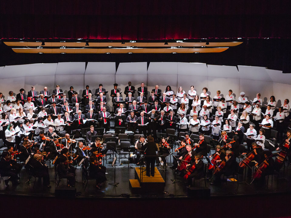 Lehman College and Community Chorus, joined by the Lehman Symphony Orchestra and conducted by Dr. Diana Mittler-Battipaglia