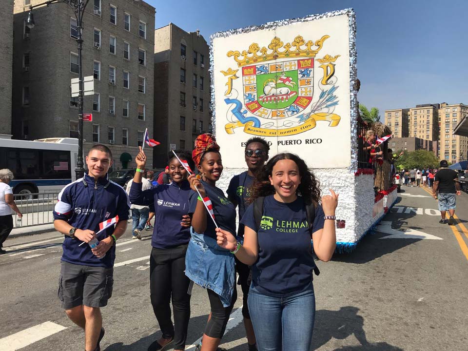 Lehman-LIFE-Students-Earn-Community-Service-Award-March-in-Puerto-Rican-Day-Parade