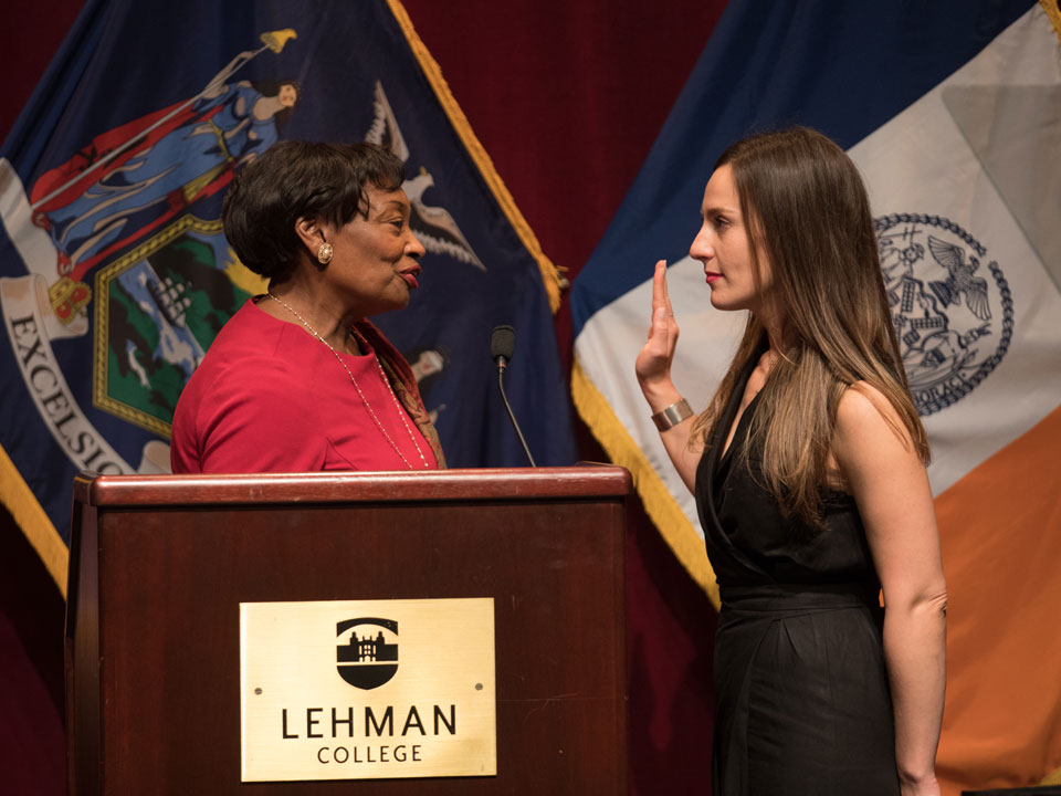 New State Senator Holds Inauguration Ceremony at Lehman