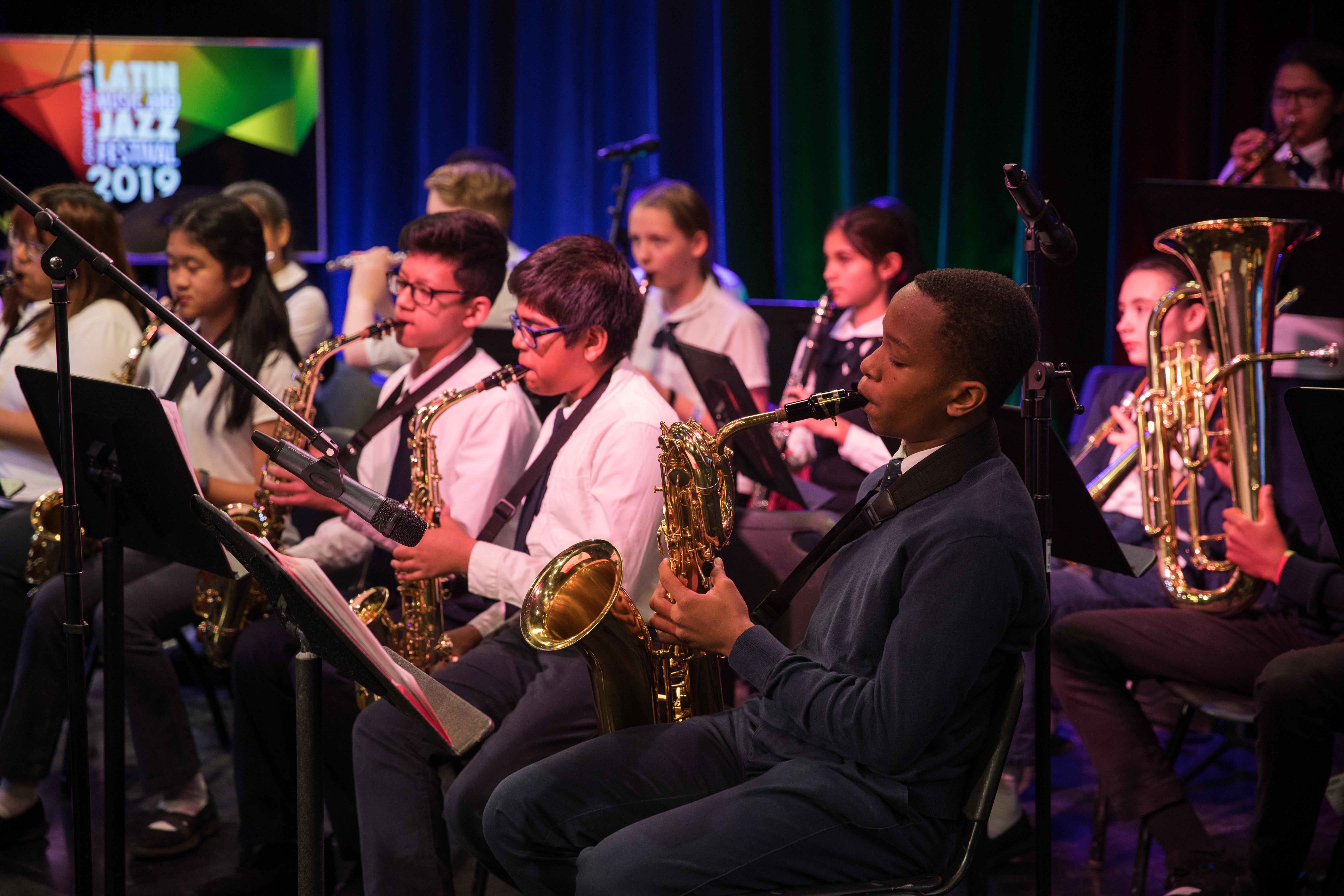 Local students participate in one of the 2019 festival's educational sessions. Amid the pandemic, the event was held entirely online this year.