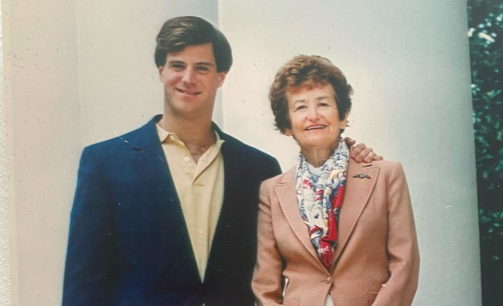 iMentor founder John Griffin and his late mother, Alice V. Griffin. Image: courtesy of iMentor. 