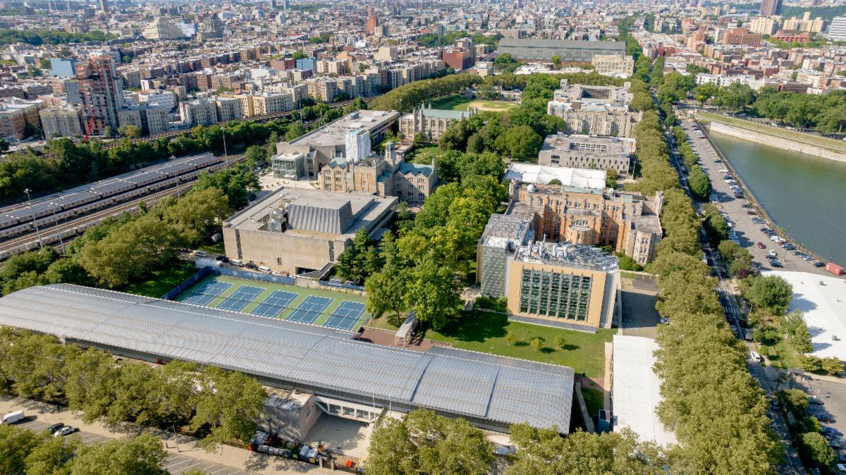 Photo of the Week: The Lehman College Multimedia Center's drone captured this spectacular view of campus and its surroundings.

