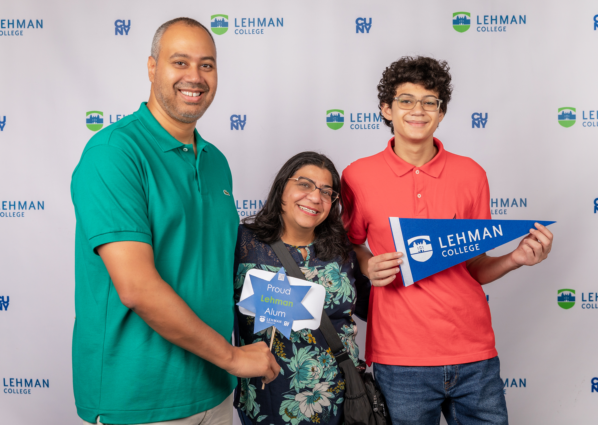Photo of the Week: Gavino Gonzalez '02 and Denise Cruz B.A. '02, M.A. '05 met at Lehman. Their son Gavino–a prospective future alum–attended the Admissions Open House this fall.