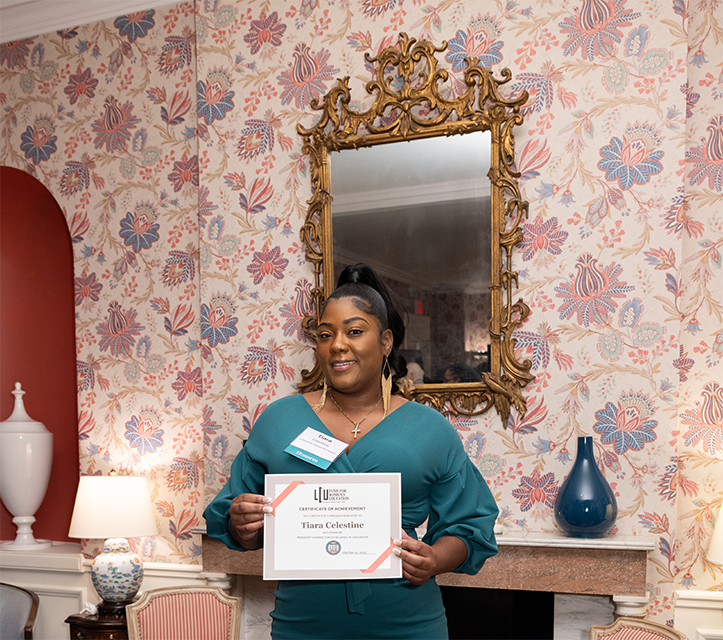 Tiara Celestine at the LCU Leadership Awards. (Photo: Jenna Bascom)