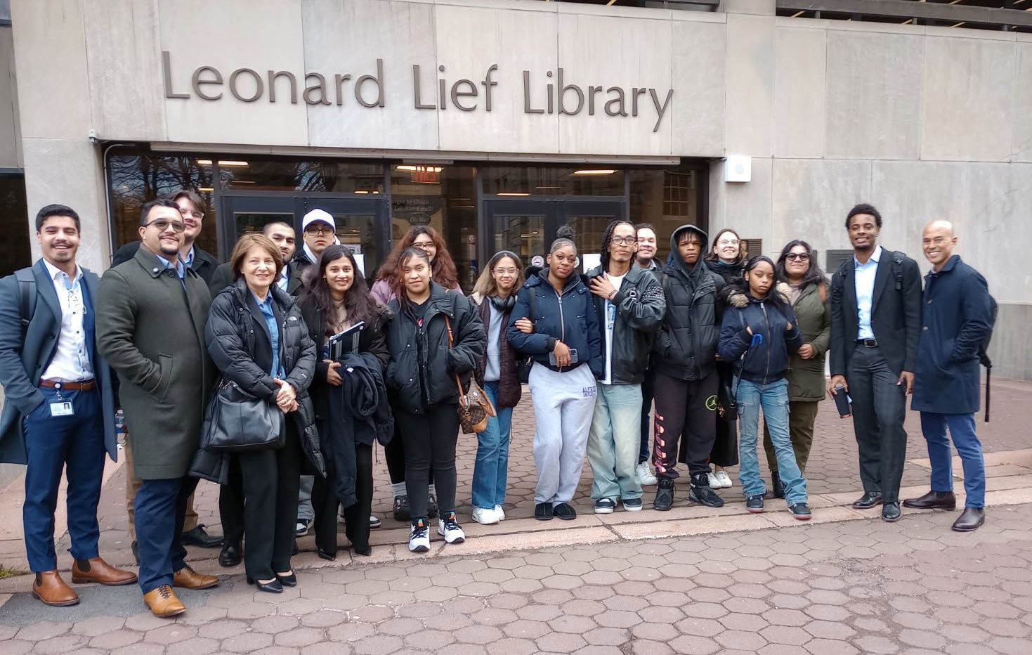 School of Business faculty and students w