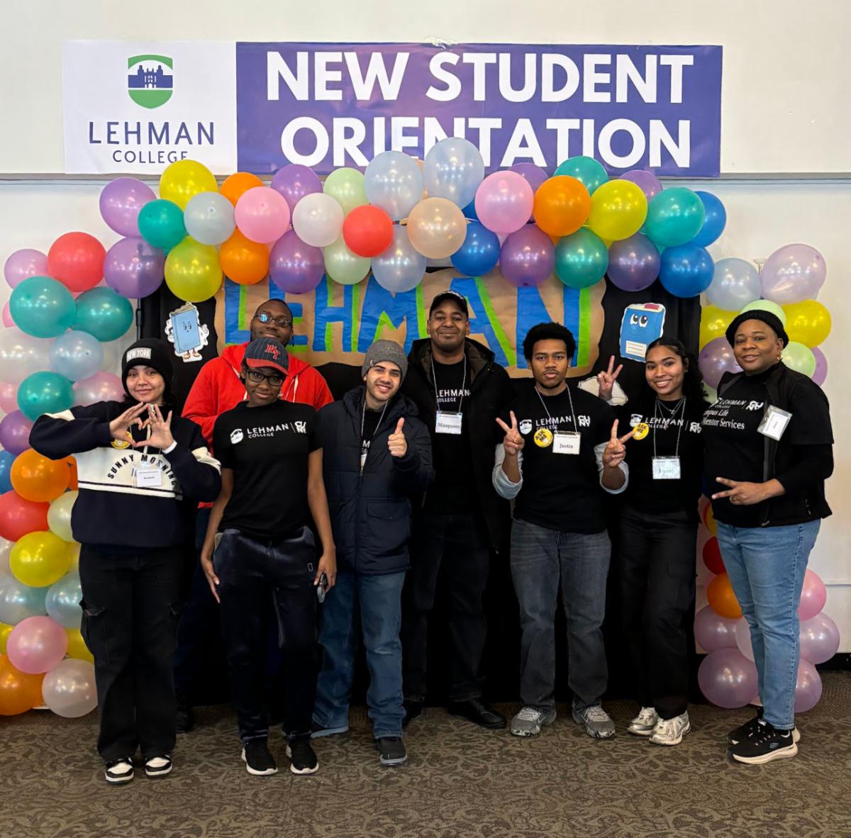 The Office of Campus Life welcomed the newest Lehmanites to the College's Winter 2025 New Student Orientation (Photo by Mildred Perez)