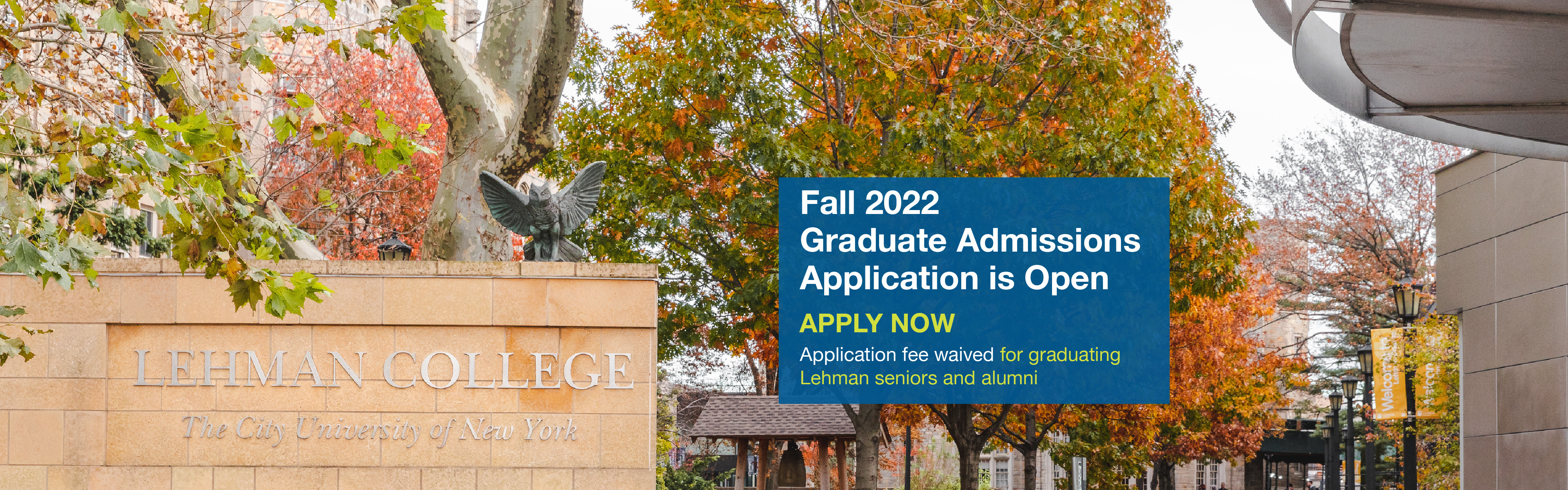 Fall 2022 Graduate Admissions Application Open