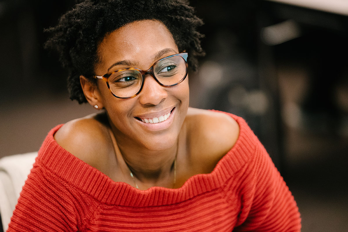 Photo of student smiling