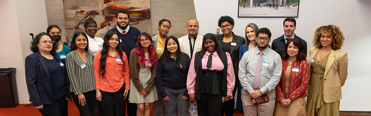 Group of people posing for a group photograph at Food Humanities Program launch