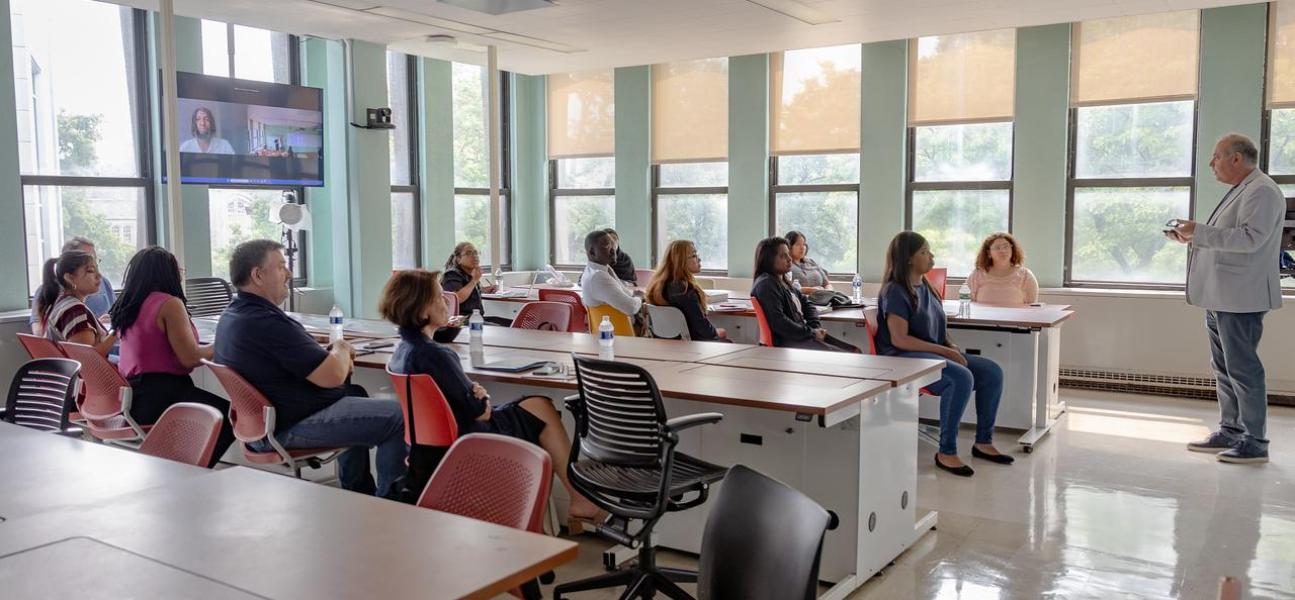 Students in a meeting