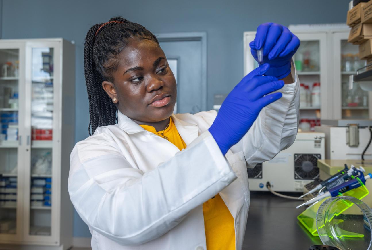 Student in Lab