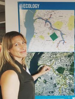 at NCA Vision workshop with poster