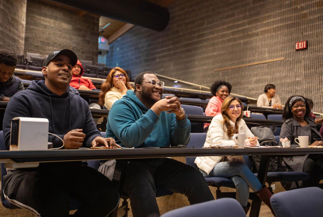 Students in a lecture hall